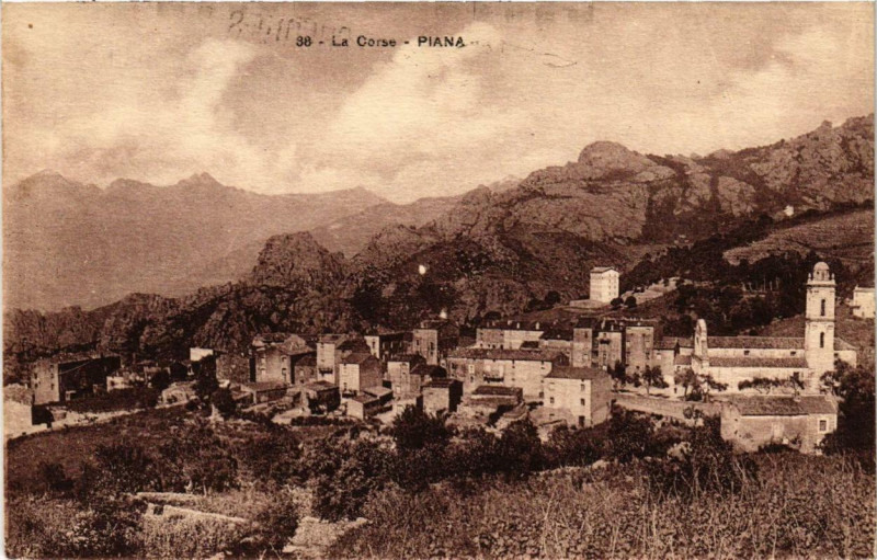 Carte postale ancienne Piana Corse à Piana