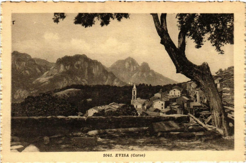 Carte postale ancienne Corse Evisa à Évisa