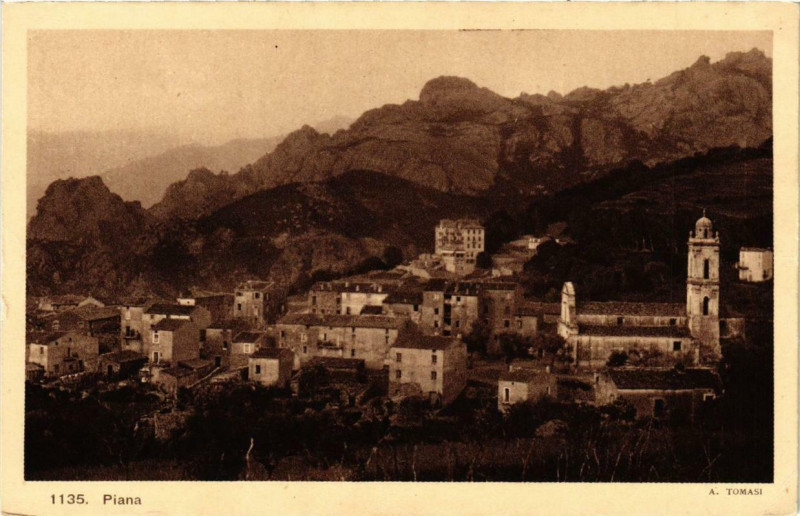 Carte postale ancienne Piana Corse à Piana