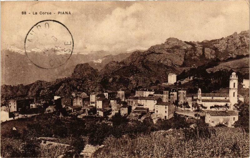 Carte postale ancienne Piana Corse à Piana