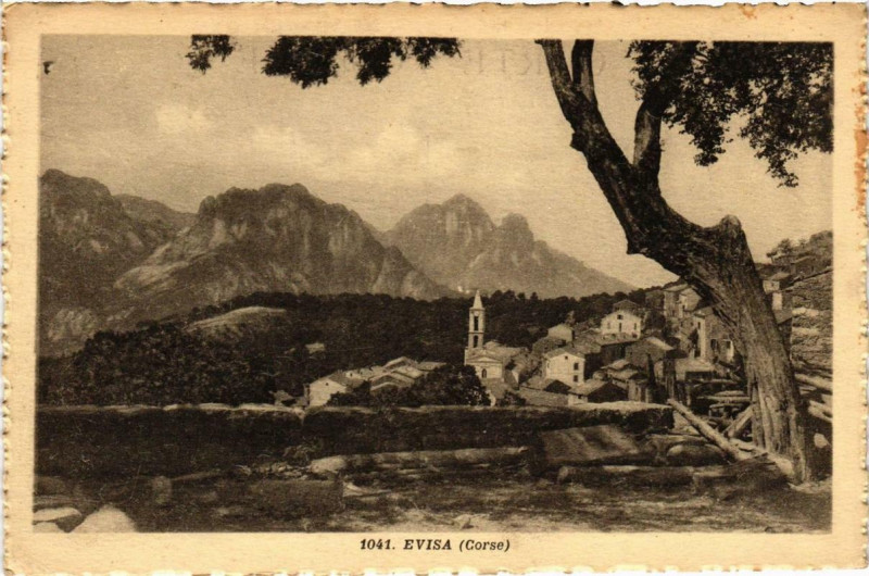 Carte postale ancienne Corse Evisa à Évisa