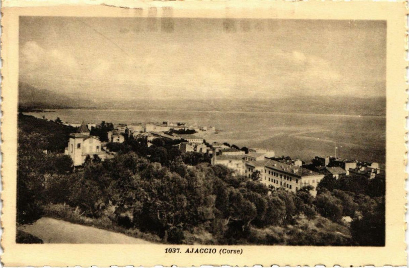 Carte postale ancienne Ajaccio Corse à Ajaccio
