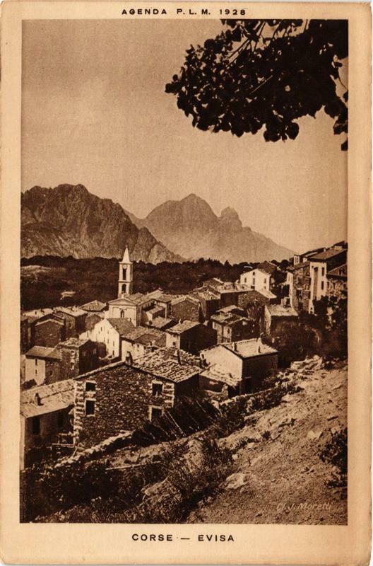 Carte postale ancienne Evisa Corse à Évisa