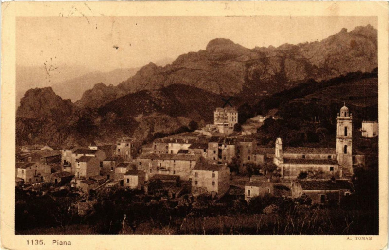 Carte postale ancienne Piana Corse à Piana