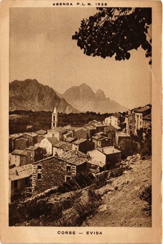 Carte postale ancienne Evisa Corse à Évisa