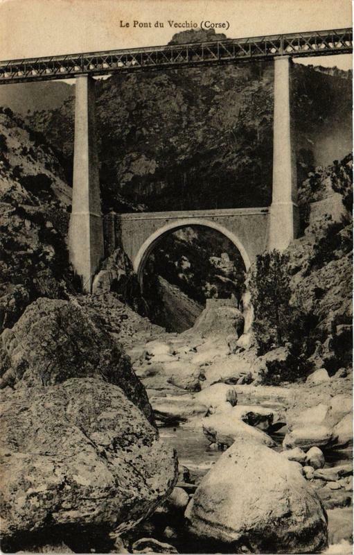 Carte postale ancienne Le Pont du Vecchio Corse