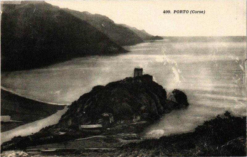 Carte postale ancienne Porto Corse à Orto