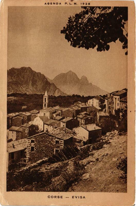 Carte postale ancienne Evisa Corse à Évisa