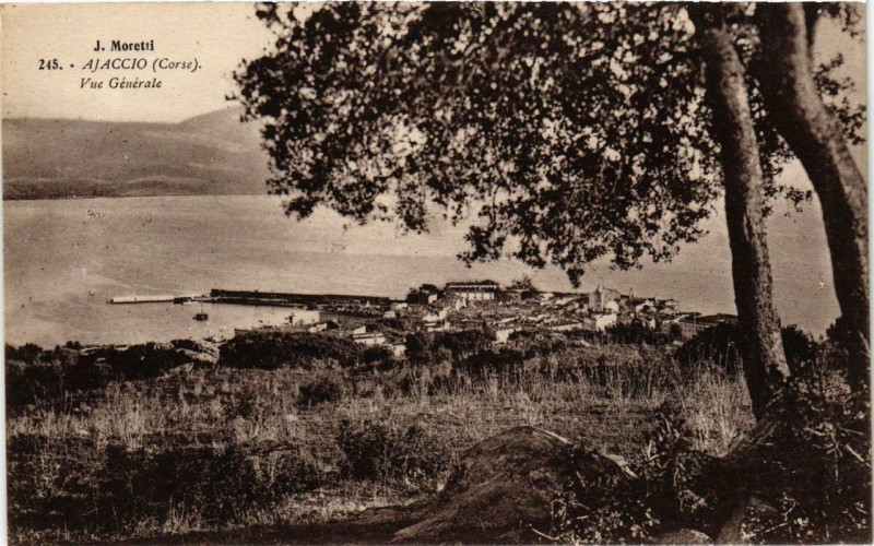 Carte postale ancienne Ajaccio - Vue générale Corse à Ajaccio