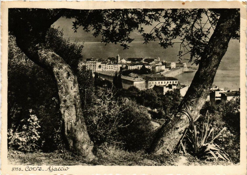 Carte postale ancienne Ajaccio Corse à Ajaccio