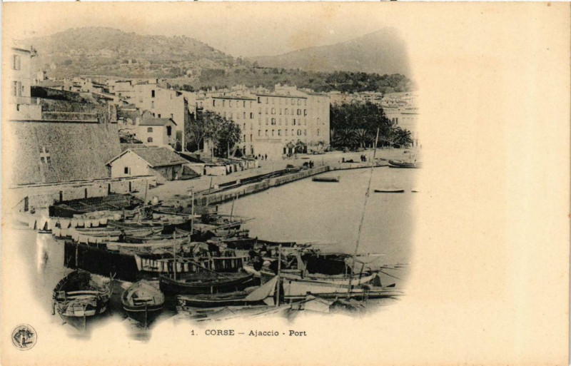 Carte postale ancienne Ajaccio - Port Corse à Ajaccio
