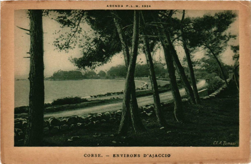 Carte postale ancienne Corse - Env. d'Ajaccio à Ajaccio