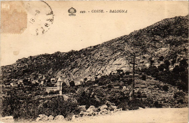 Carte postale ancienne Corse - Balogna à Balogna