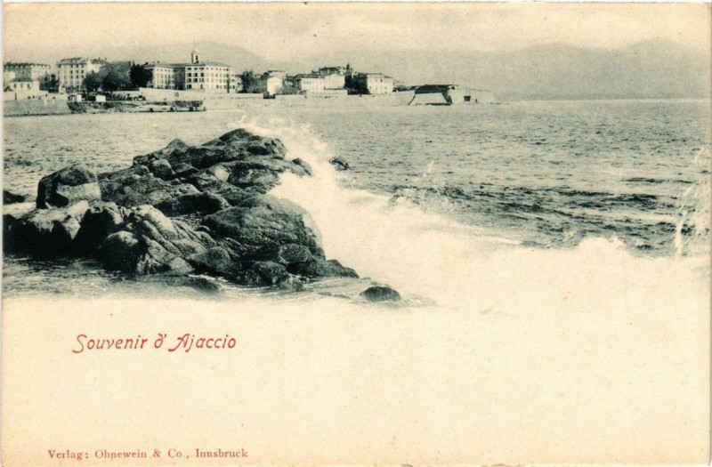Carte postale ancienne Ajaccio - Souvenir Corse à Ajaccio