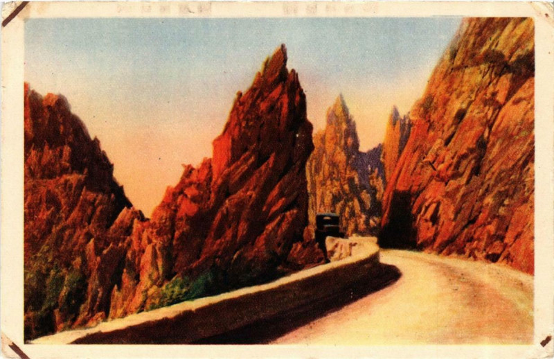 Carte postale ancienne Corse - Calanches de Piana à Piana