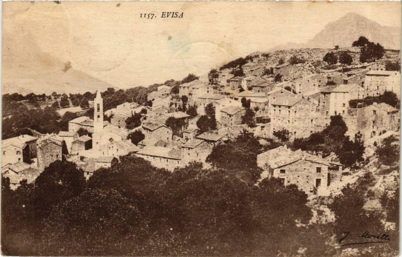 Carte postale ancienne Corse - Evisa à Évisa