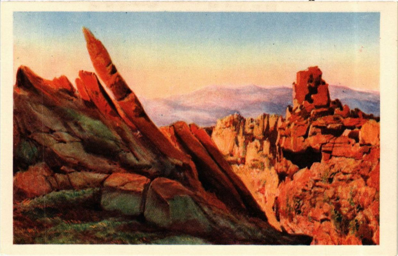 Carte postale ancienne Corse - Calanches de Piana à Piana