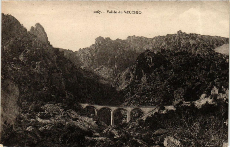 Carte postale ancienne Corse - Vallée du Vecchio