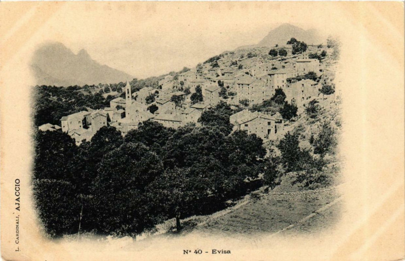 Carte postale ancienne Corse - Evisa à Évisa