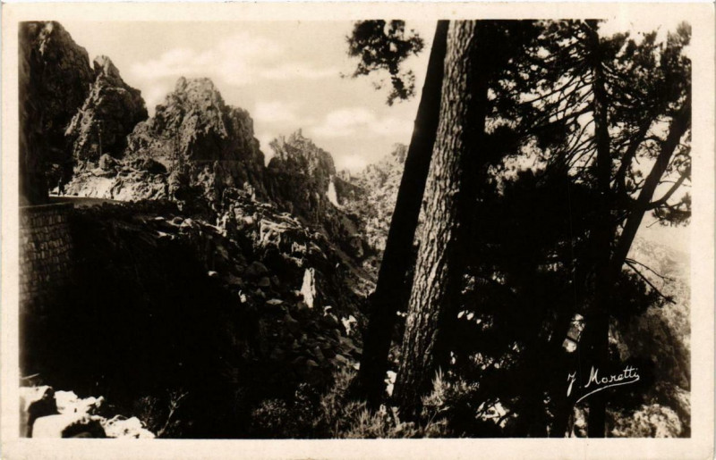 Carte postale ancienne Corse - Calanches de Piana à Piana
