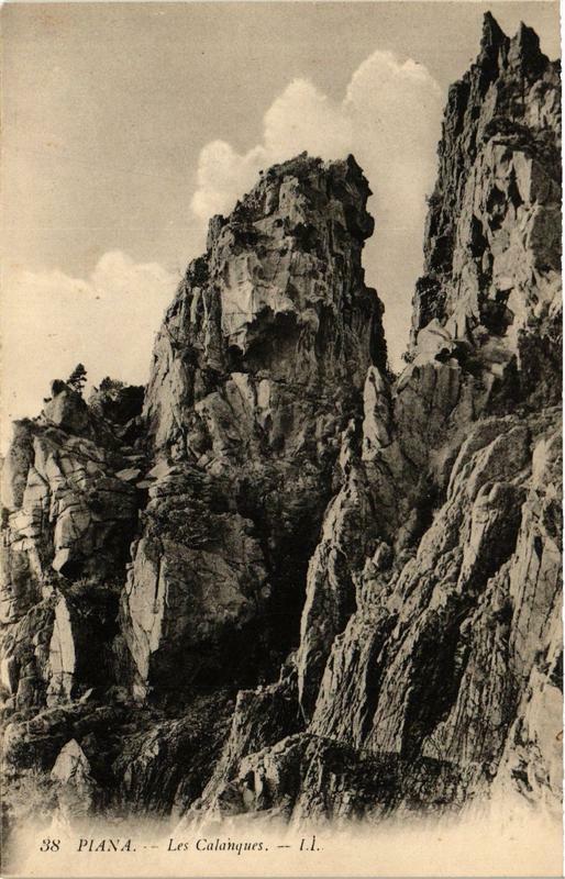 Carte postale ancienne Corse - Piana - Les Calanques à Piana