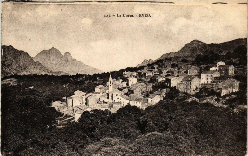 Carte postale ancienne Corse - Evisa à Évisa
