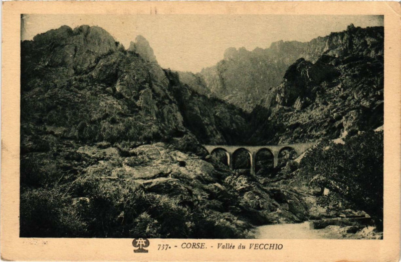 Carte postale ancienne Corse - Vallée du Vecchio