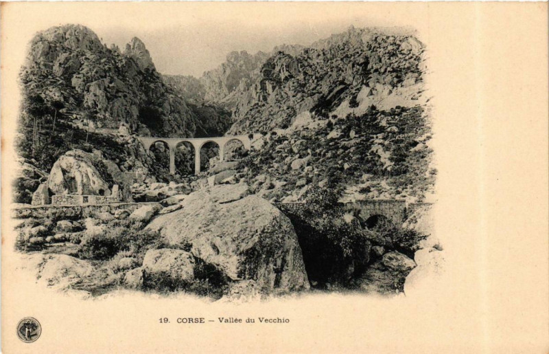 Carte postale ancienne Corse - Vallée du Vecchio
