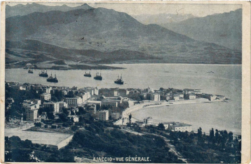 Carte postale ancienne Corse - Ajaccio - Vue générale à Ajaccio