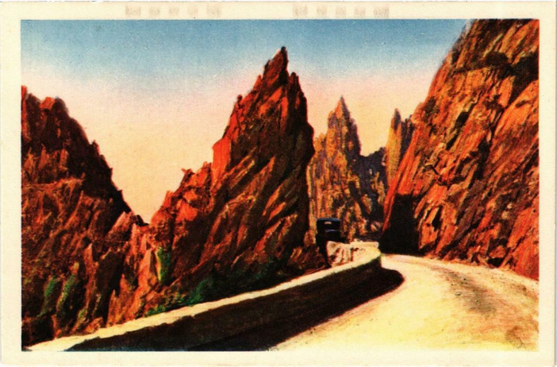 Carte postale ancienne Corse - Calanches de Piana à Piana