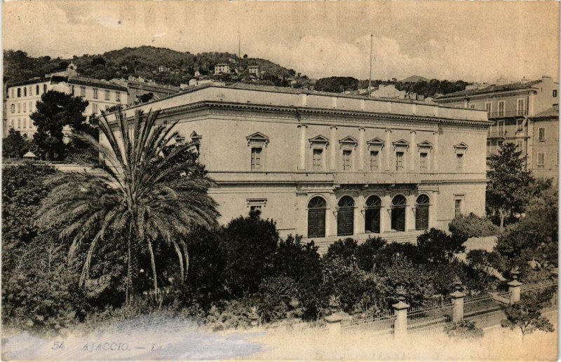 Carte postale ancienne Corse - Ajaccio - La Préfecture à Ajaccio