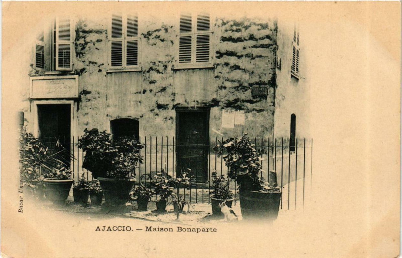 Carte postale ancienne Corse - Ajaccio - Maison Bonaperte à Ajaccio