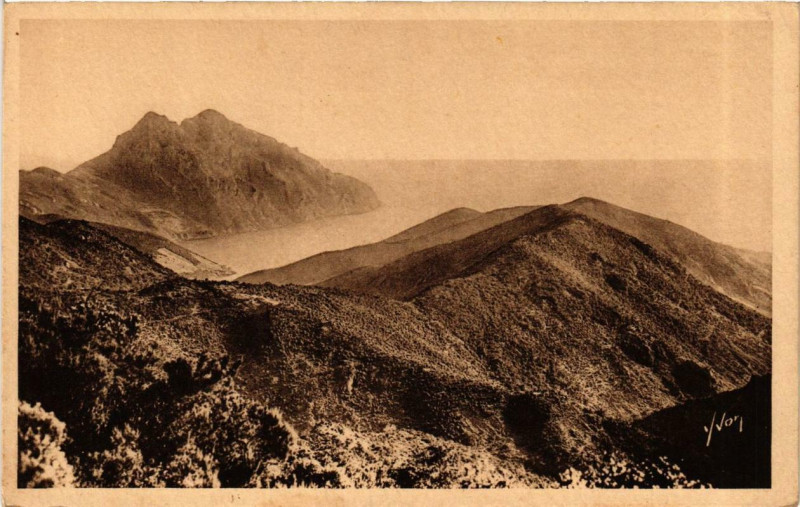 Carte postale ancienne Corse - Les Cretes Rocheuses du Golfe