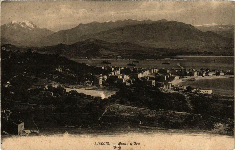 Carte postale ancienne Corse - Ajaccio - Monte d'Oro à Ajaccio