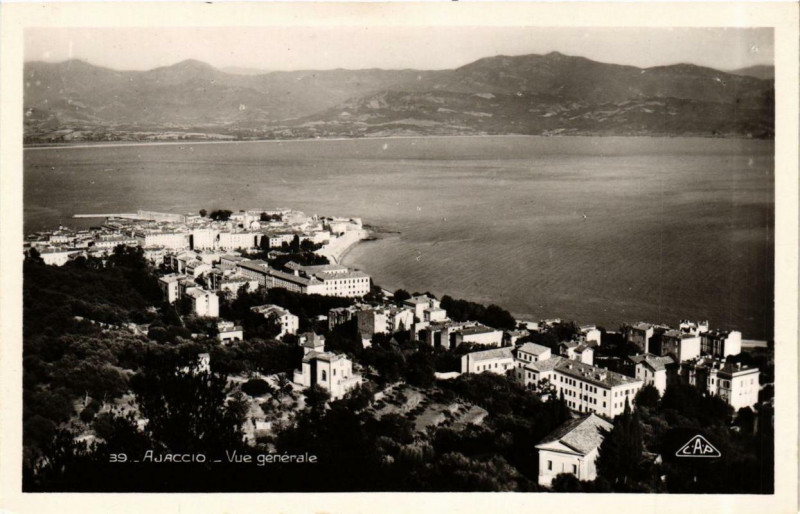 Carte postale ancienne Corse - Ajaccio - Vue générale à Ajaccio