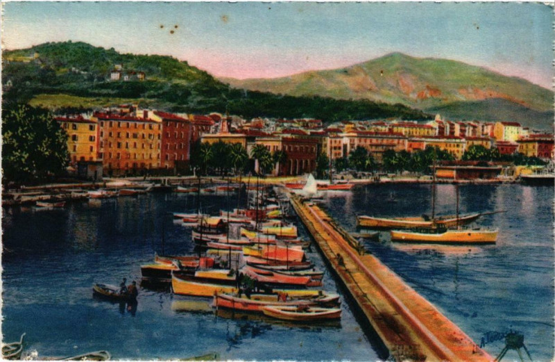 Carte postale ancienne Corse - Ajaccio - Le Port à Ajaccio