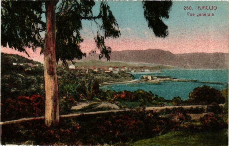 Carte postale ancienne Corse - Ajaccio - Vue générale à Ajaccio
