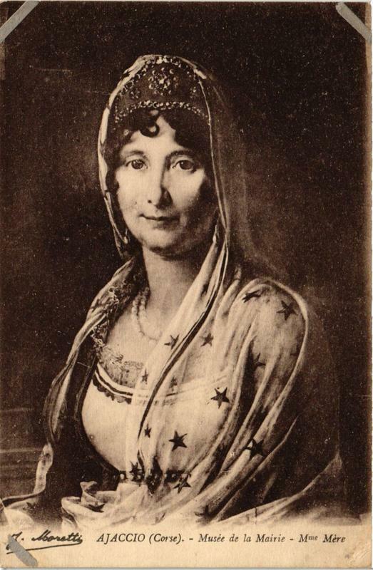 Carte postale ancienne Corse - Ajaccio - Musée de la Mairie-Mme Mére à Ajaccio