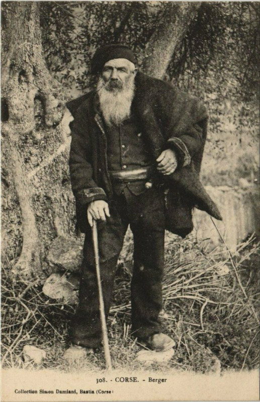 Carte postale ancienne Berger Corse