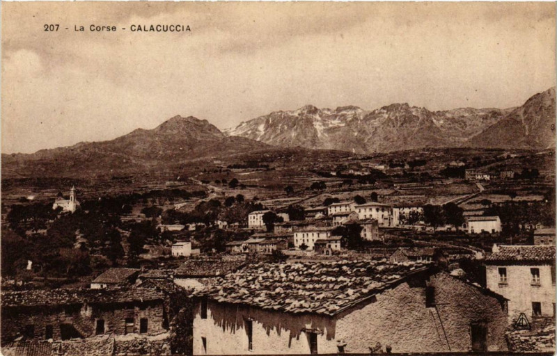 Carte postale ancienne Corse Calacuccia à Calacuccia