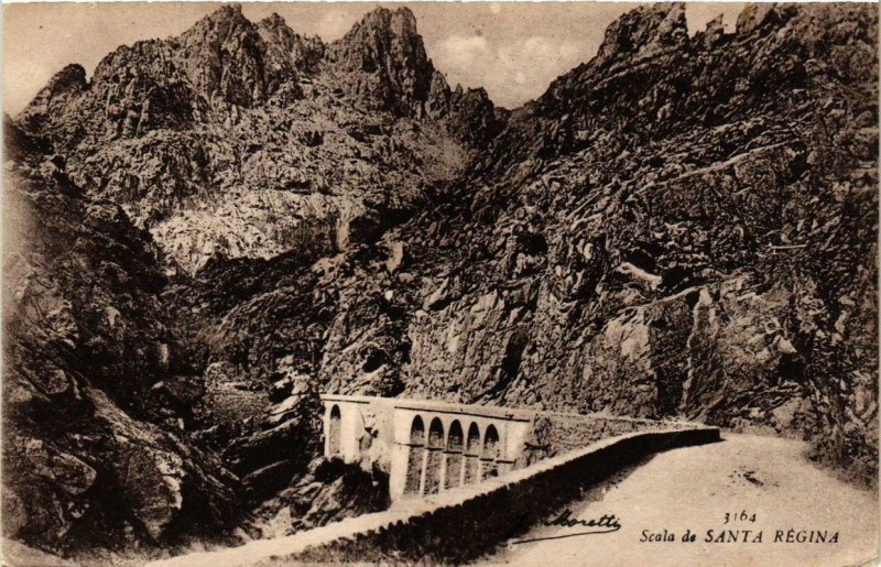 Carte postale ancienne Corse Scala de Santa Regina