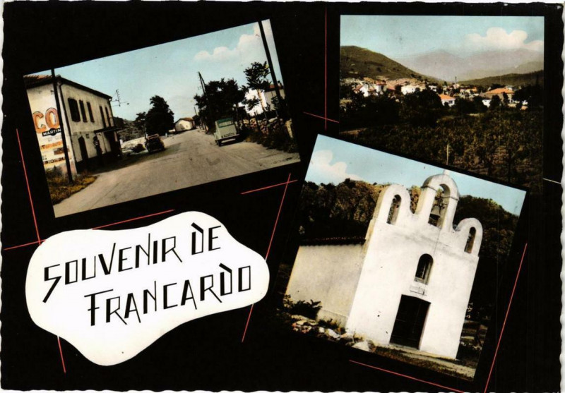 Carte postale ancienne Corse Souvenir de Francardo