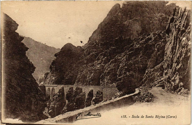 Carte postale ancienne Corse Scala de Santa Regina