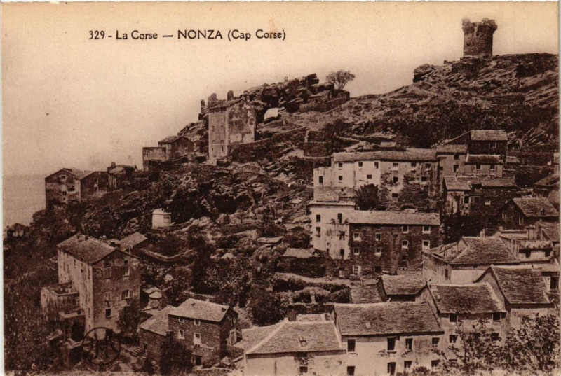 Carte postale ancienne Corse Nonza à Nonza