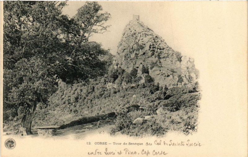Carte postale ancienne Corse Tour de Senéque
