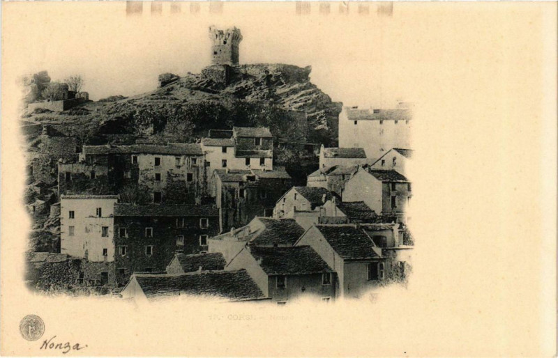 Carte postale ancienne Corse Nonza à Nonza