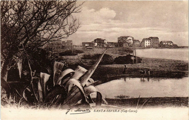 Carte postale ancienne Corse Santa Severa