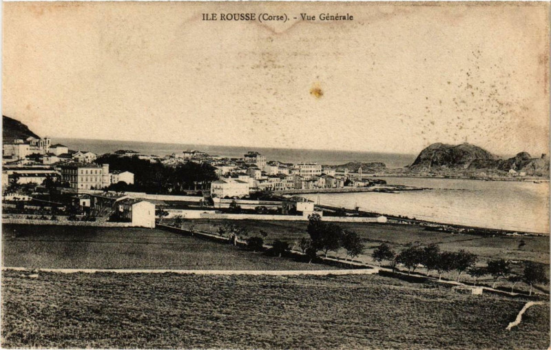 Carte postale ancienne Corse Ile-Rousse - Vue générale
