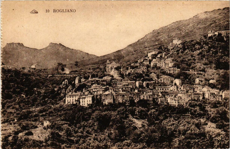 Carte postale ancienne Corse Rogliano à Rogliano