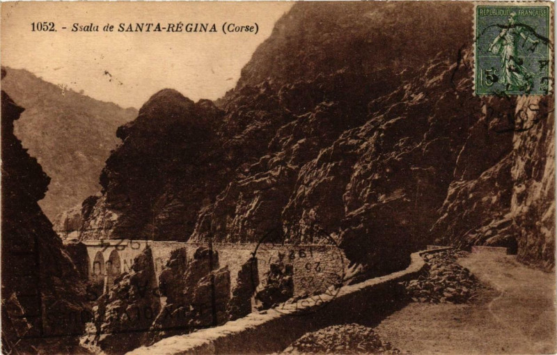 Carte postale ancienne Corse Scala de Santa Regina